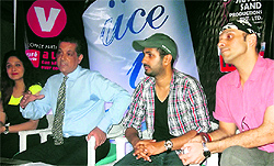 Judges of an upcoming reality show, The City Crawl by IICE, in Ludhiana on Friday
