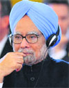 PM Manmohan Singh at the second working session at the G20 summit on Friday