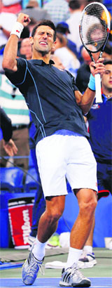 Novak Djokovic is in seventh heaven.