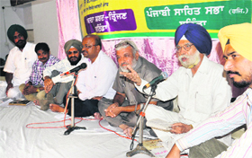 Poets participate in the Hasya-Vyang Kavi Sammelan held to mark the Teachers Day.