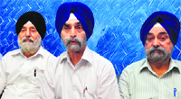 Gurdev Singh, working president, Shiromani Akali Dal (National, Jammu-Kashmir) addresses mediapersons in Jammu on Saturday. Tribune photo: Anand Sharma 