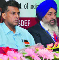 I&B Minister Manish Tewari at the SAARC engineers meet in Chandigarh on Saturday. 