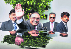 Asif Ali Zardari in Islamabad on Sunday.