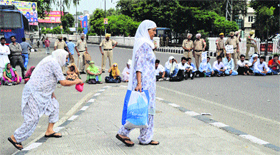 Elderly women inconvenienced.