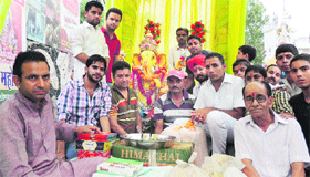 Ganesh Chaturthi celebrations started in various parts of the city on Monday.