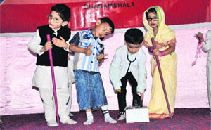 Students of Highland Public School celebrate Grandparents Day in Dharamsala. 