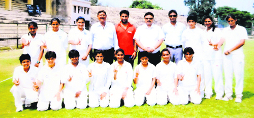  Amritsar team lift the inter-district women cricket championship after winning all four matches held in Moga.