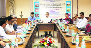 A training programme on Conservation of biodiversity and sustainable livelihood in watershed management held at the ICFRE in Dehradun on Thursday.