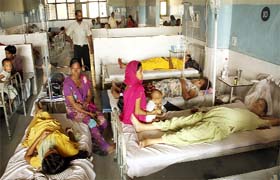 Diarrhoea patients at Civil Hospital in Jalandhar