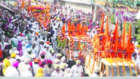 'Baratis' from Sultanpur Lodhi enter the historic city of Batala to mark the 526th marriage anniversary (also known as Babe-da-Viah) of Guru Nanak Dev on Thursday.