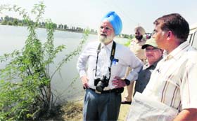 Dr JS Samra, Chief Executive Officer, National Rainfed Area Authority, in Muktsar on Thursday.