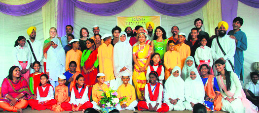 Participants at the Rang Himalaya, a festival to celebrate life, organised by Nanhi Duniya in Dehradun on Friday. 