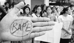 Students participate in an anti-rape protest in Hyderabad on Friday.  AFP