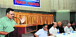 A seminar on the topic Battle for survival against growing fundamentalism in J&K in progress in Jammu on Saturday