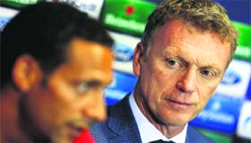 Manchester Uniteds new manager David Moyes (Right) will hope to tame German side Bayer Leverkusen in their Champions League opener on Tuesday.