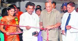 Chief Minister Vijay Bahuguna inaugurates an ultra-modern classroom for nursing students at the newly inaugurated AIIMS at Rishikesh on Tuesday.
