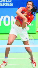 Sindhu registered an easy win against a local qualifier to warm up for tougher challenges ahead.  AFP