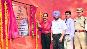 Yashpal Singhal, Director-General Prisons, inaugurates a bakery unit at Karnal Model Jail on Thursday.
