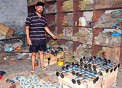 The factory from where copper goods worth lakhs of rupees were stolen in Jalandhar