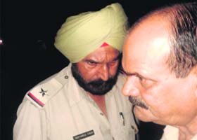 ASI Jaswinder Singh, SI Narender Rana, who were allegedly found drunk on duty