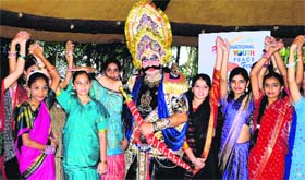 Students of KBDAV School, Sector 7, pledge to promote human rights for girls by fighting the "real-life Ravanas" on International Peace Day in Chandigarh on Saturday