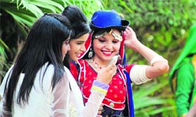 Sharing moment: Students interact with one another on the concluding day of the annual function “Koshish” at the PCTC, Ludhiana.