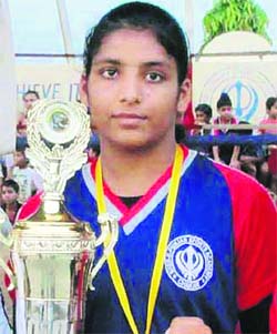 Pugilist Simranjit Kaur.