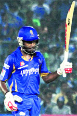 Sanju Samson scored 54 runs to set up the win for RR. 