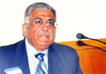 Vijay Seth, MD, Sakata Inx Ltd, delivers a lecture at the UICET, Panjab University, on Monday. 