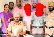 The accused arrested under the NDPS Act in Jalandhar on Monday.