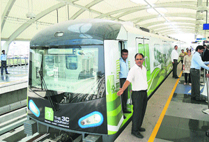 Gurgaon Rapid Metro likely to be launched by Sonia Gandhi in Gurgaon in October.