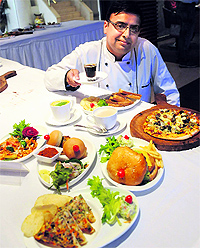 Chef Vineet cooks up delicacies for the coffee festival