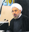 Iranian President Hassan Rouhani at the UN on Tuesday