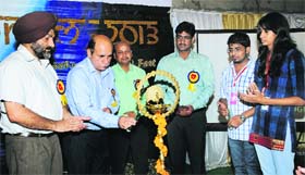 The tech-fest Tarannum being inaugurated at GZS PTU campus in Bathinda on Thursday.