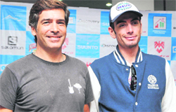 Portuguese bikers Luis Leao Pinto and Luis Canto Moniz will participate in the six-day Discovery Montra MTB-2013. A Tribune photograph