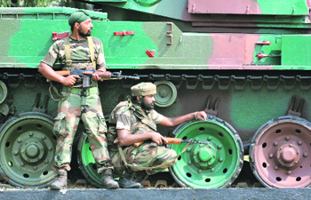 Soldiers responding to the terror attack in Samba area of Jammu on Thursday.