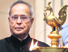 President Pranab Mukherjee at a seminar in New Delhi on Saturday. 