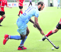Ramandeep Singh scored Indias second goal against Malaysia on Saturday, his sixth goal of the tournament. 