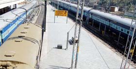 The Amritsar railway station.