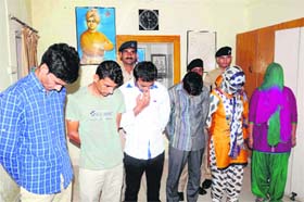 Six persons, who were caught cheating in the combined graduate level SSC examination, in police custody in Dehradun on Sunday
