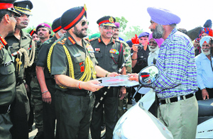 Army Chief General Bikram Singh at an ex-servicemen rally in Jalandhar on Sunday. 