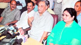 Chief Minister Vijay Bahuguna announces the start of the Kedarnath pilgrimage in Dehradun on Monday.