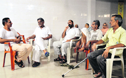 Elderly persons at an old-age home in Ludhiana. 