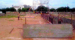 Shalimar ground in Panchkula being readied for Ramlila