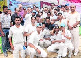 The cricket team of DAV College, Dehradun, that won the HNB Garhwal University Inter-College Cricket Tournament in Dehradun on Tuesday