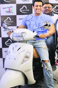 Actor Salman Khan at a promotional event in Mumbai