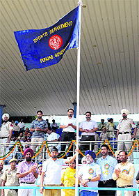 Education Minister Sikander Singh Maluka inaugurates the Punjab State Games for Women in Bathinda on Thursday