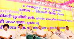 Representatives from various religious sects at a convention in Haridwar on Thursday.