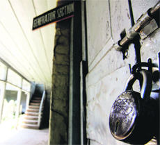 A government office closed during the strike in Srinagar on Friday. 