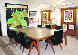 Items designed by Le Corbusier on display at Le Corbusier Centre in Sector 19, Chandigarh.